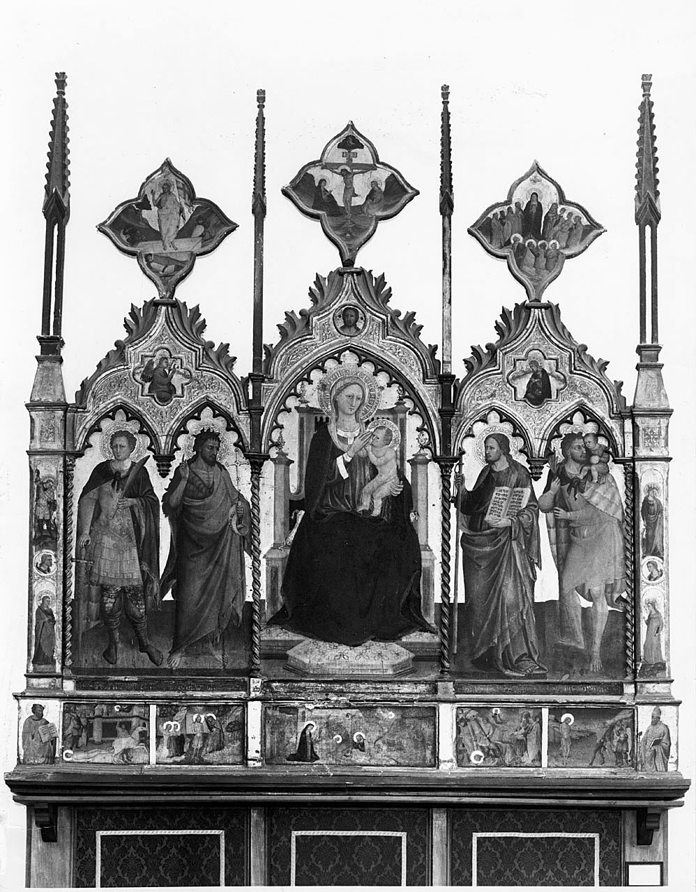 Madonna in trono con Bambino e Santi (polittico) di Bicci di Lorenzo (sec. XV)
