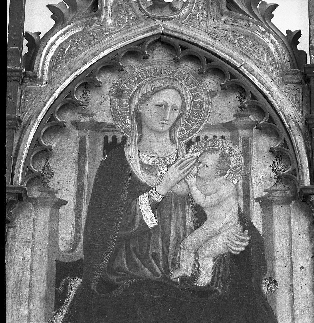 Madonna in trono con Bambino (scomparto di polittico, elemento d'insieme) di Bicci di Lorenzo (sec. XV)