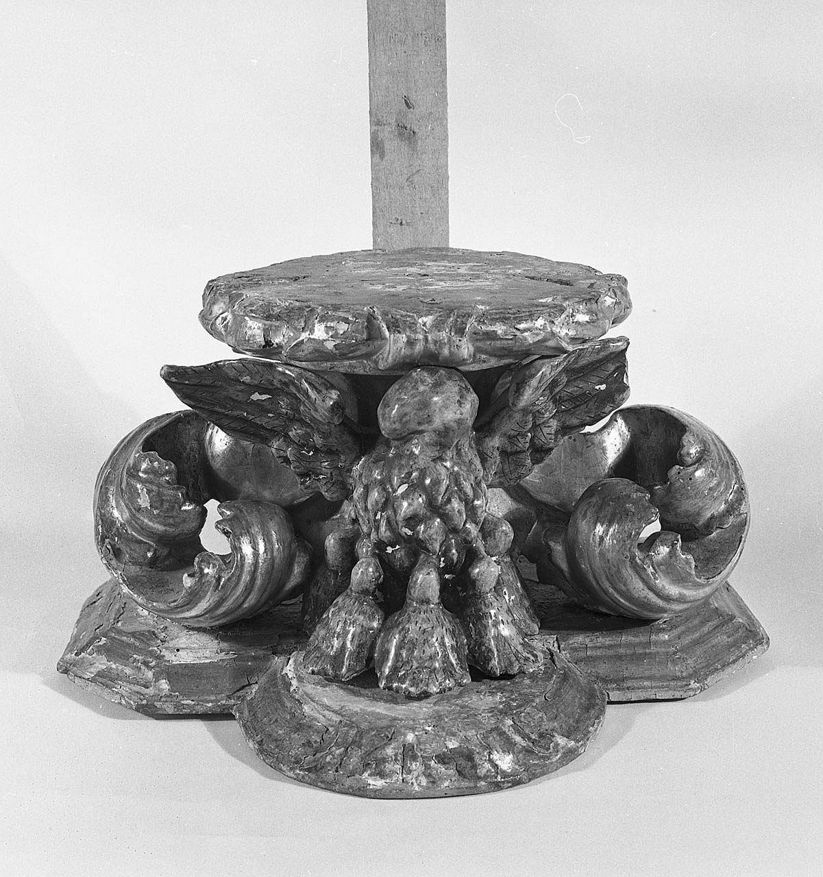 tronetto per esposizione eucaristica, frammento - bottega toscana (fine/inizio secc. XVII/ XVIII)