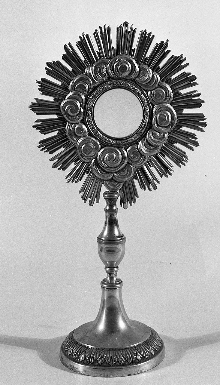 ostensorio - a raggiera - bottega toscana (inizio sec. XIX)