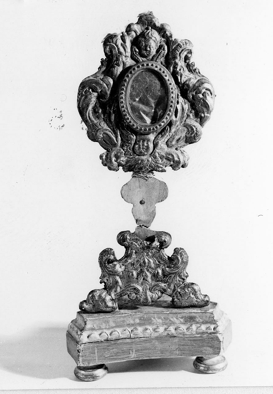 reliquiario - a ostensorio - bottega toscana (secc. XVII/ XVIII)