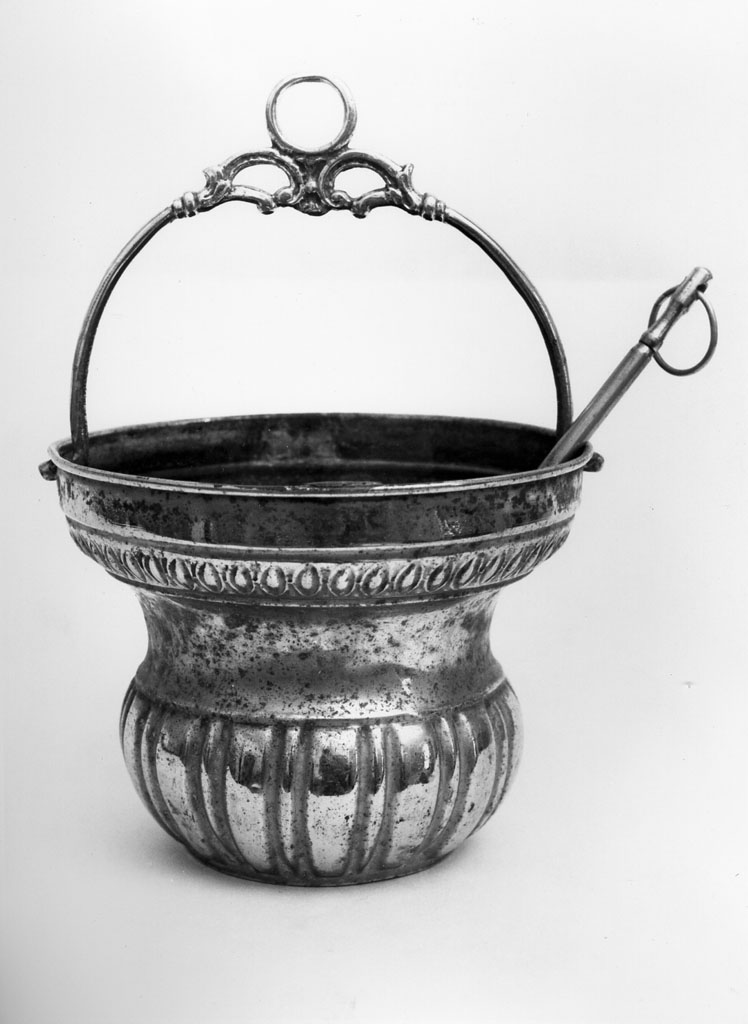 secchiello per l'acqua benedetta - bottega toscana (prima metà sec. XIX)