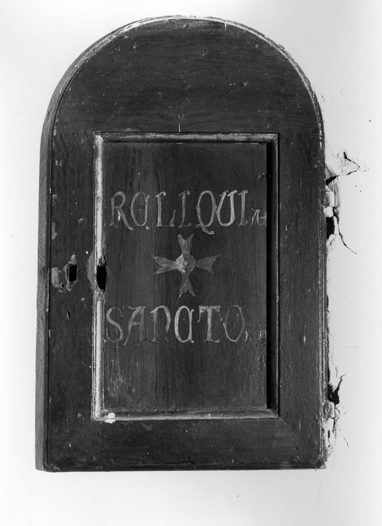 anta di armadietto per oli santi - bottega aretina (sec. XIX)