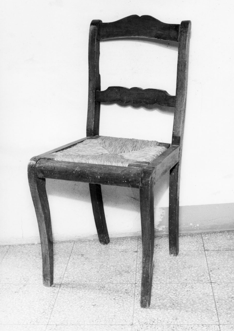 sedia, opera isolata - bottega toscana (prima metà sec. XIX)