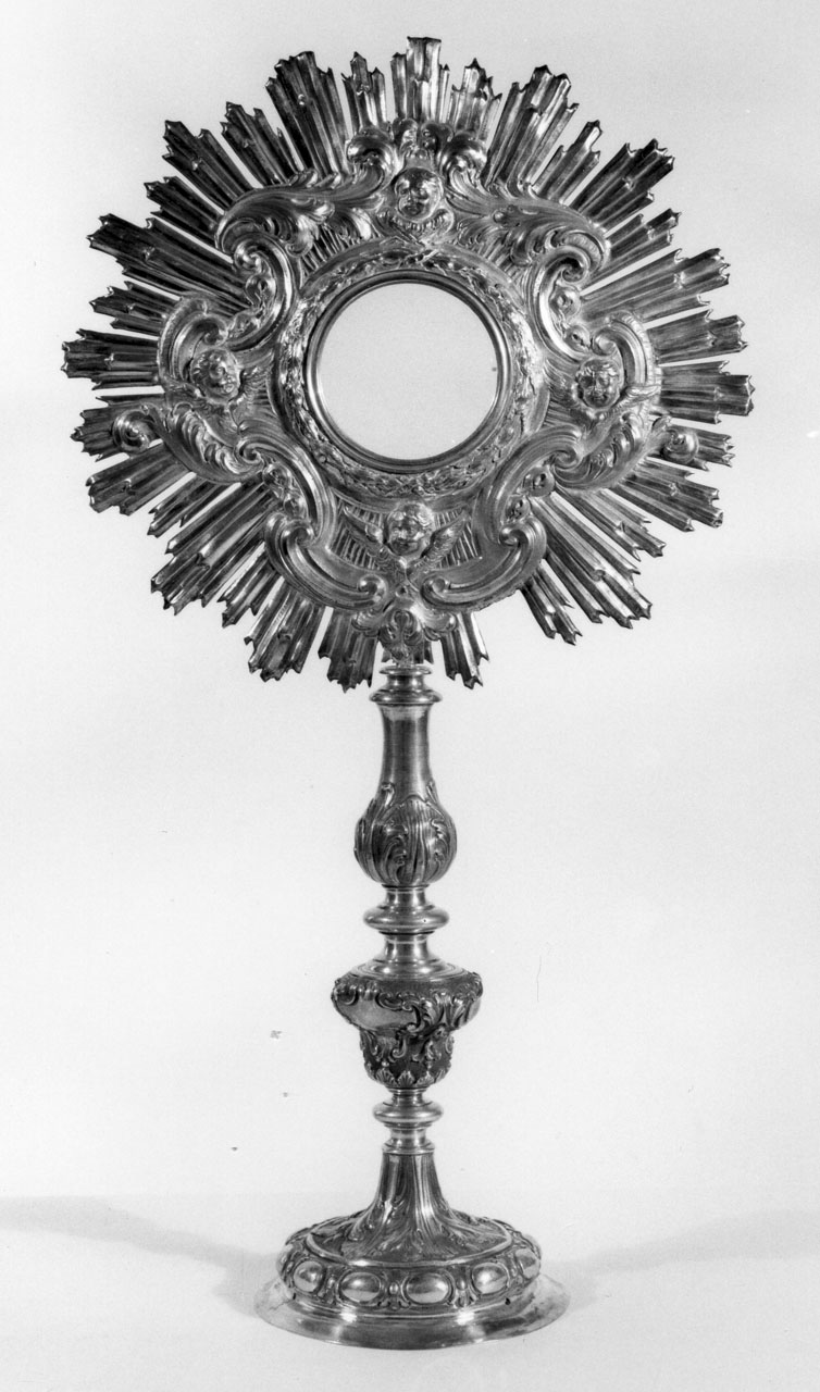 ostensorio - a raggiera, opera isolata - bottega fiorentina (metà sec. XVIII)