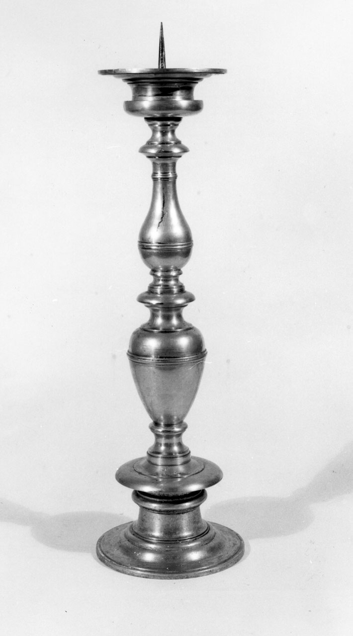 candeliere d'altare, opera isolata - bottega toscana (metà sec. XVII)