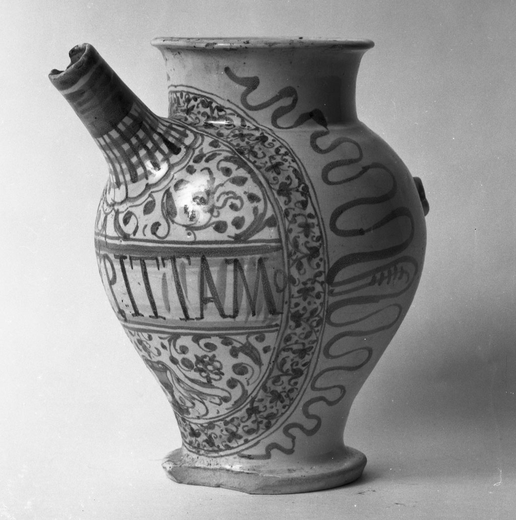 brocca - bottega faentina (sec. XVII)