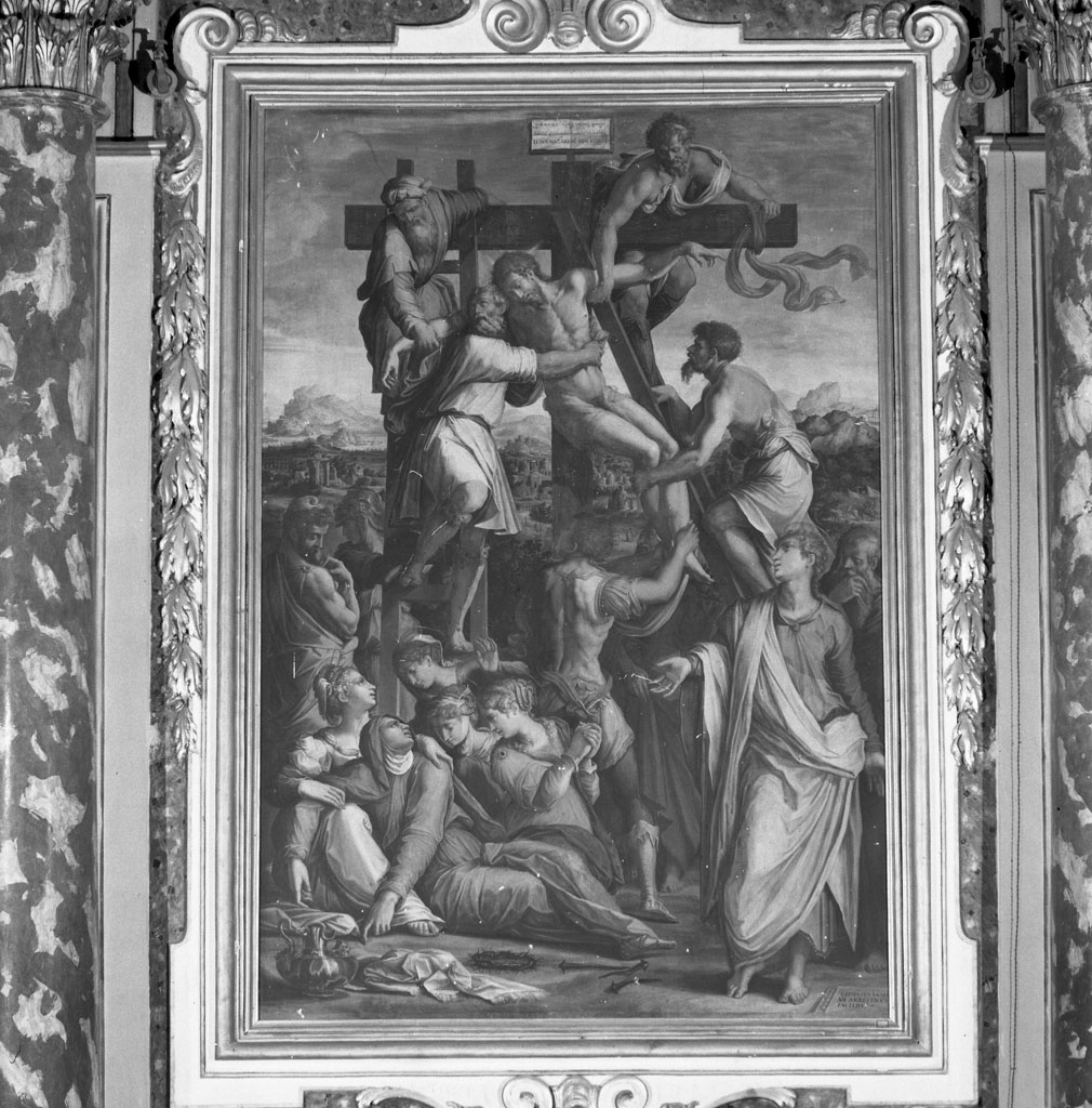 deposizione di Cristo dalla croce (dipinto) di Vasari Giorgio (e aiuti) (sec. XVI)