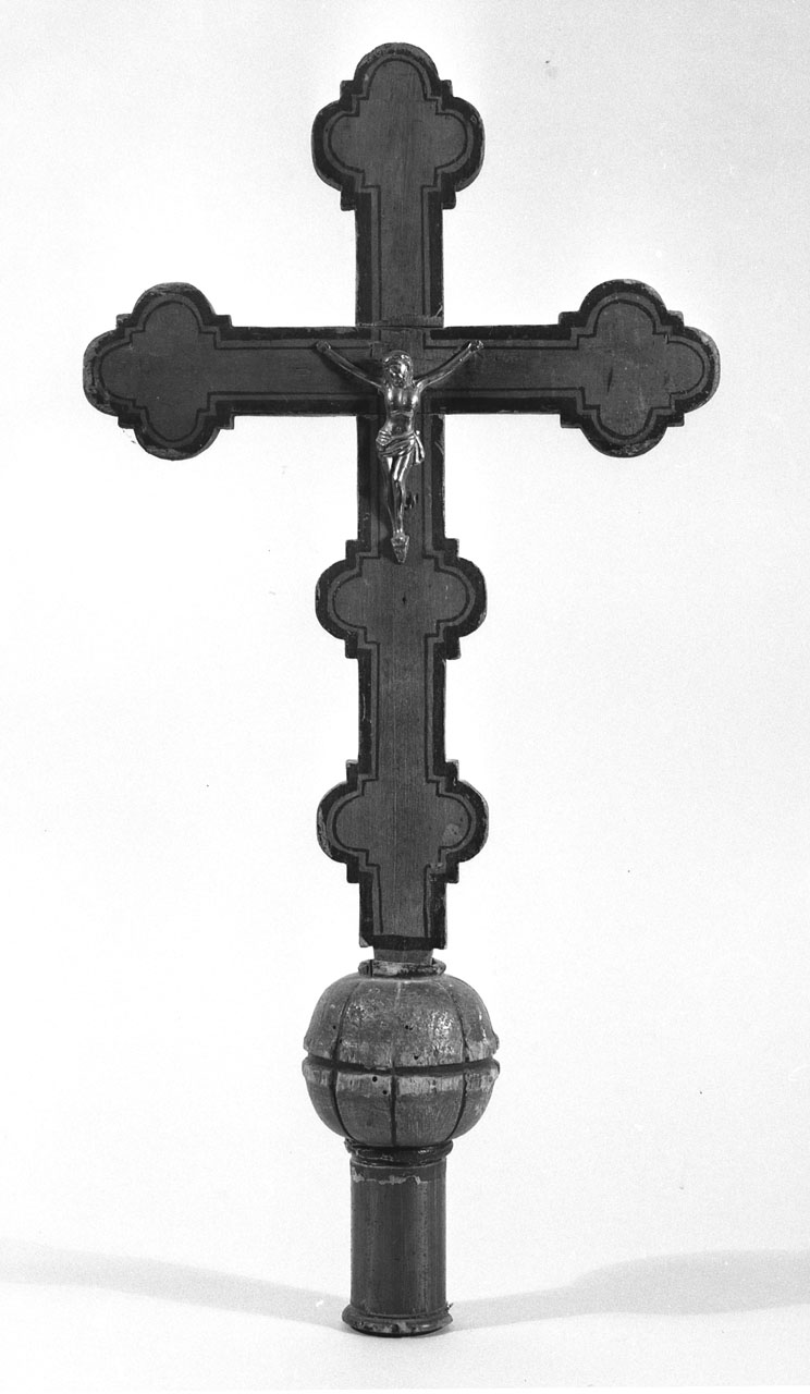 Cristo crocifisso (croce processionale) - bottega aretina (sec. XIX)