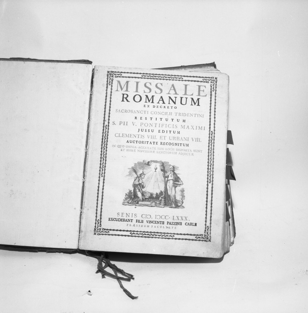 coperta di libro liturgico - bottega italiana (sec. XVIII)