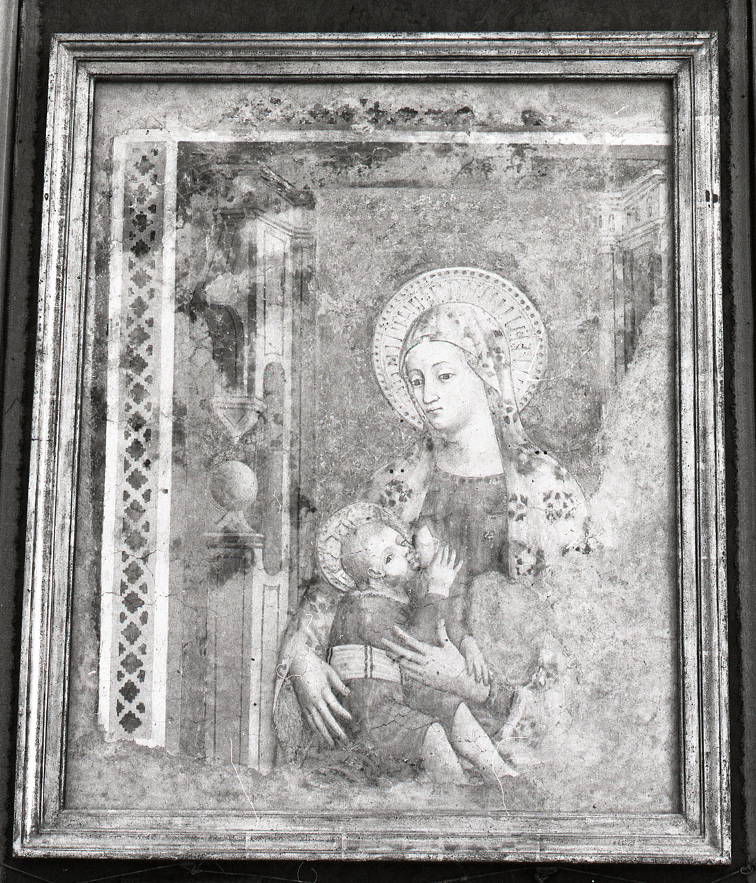 Madonna del Latte (dipinto, frammento) di Badaloni Paolo di Stefano detto Paolo Schiavo (attribuito) (prima metà sec. XV)