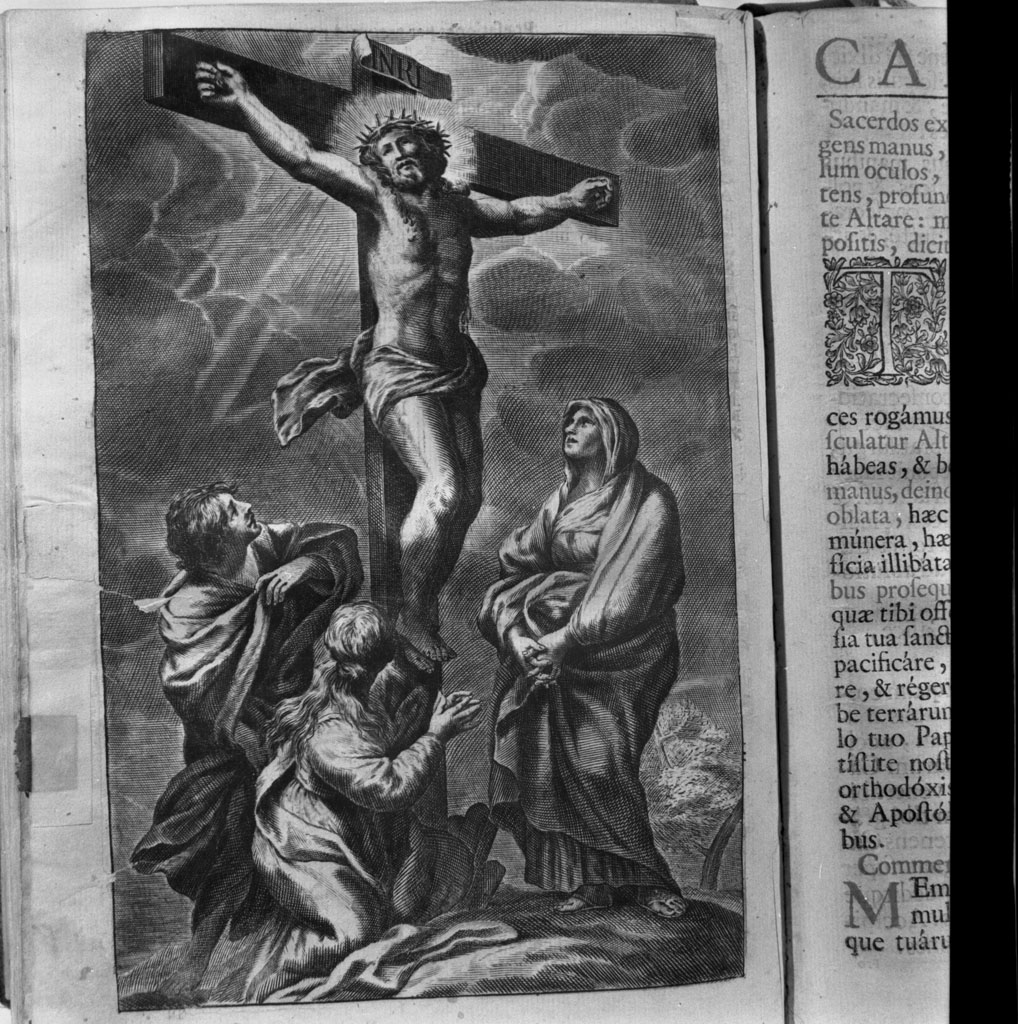 coperta di libro liturgico - bottega italiana (sec. XVIII)