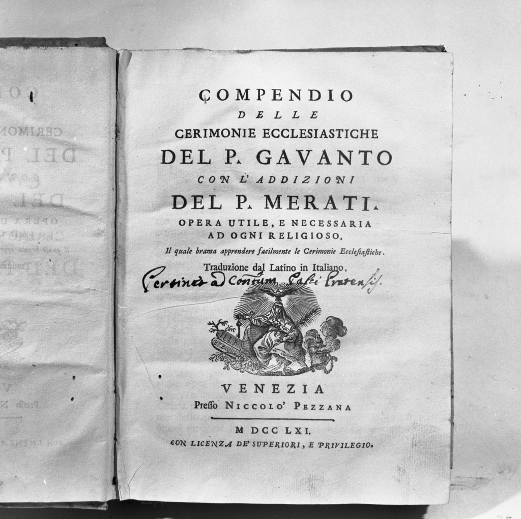 coperta di libro liturgico - bottega italiana (sec. XVIII)