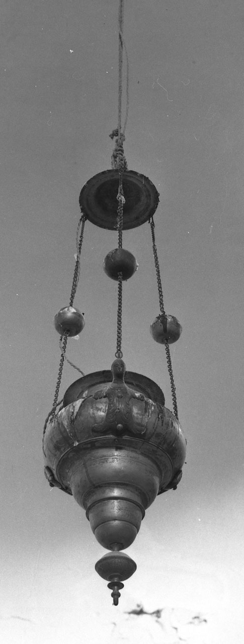 lampada pensile ad anfora - bottega toscana (sec. XIX)