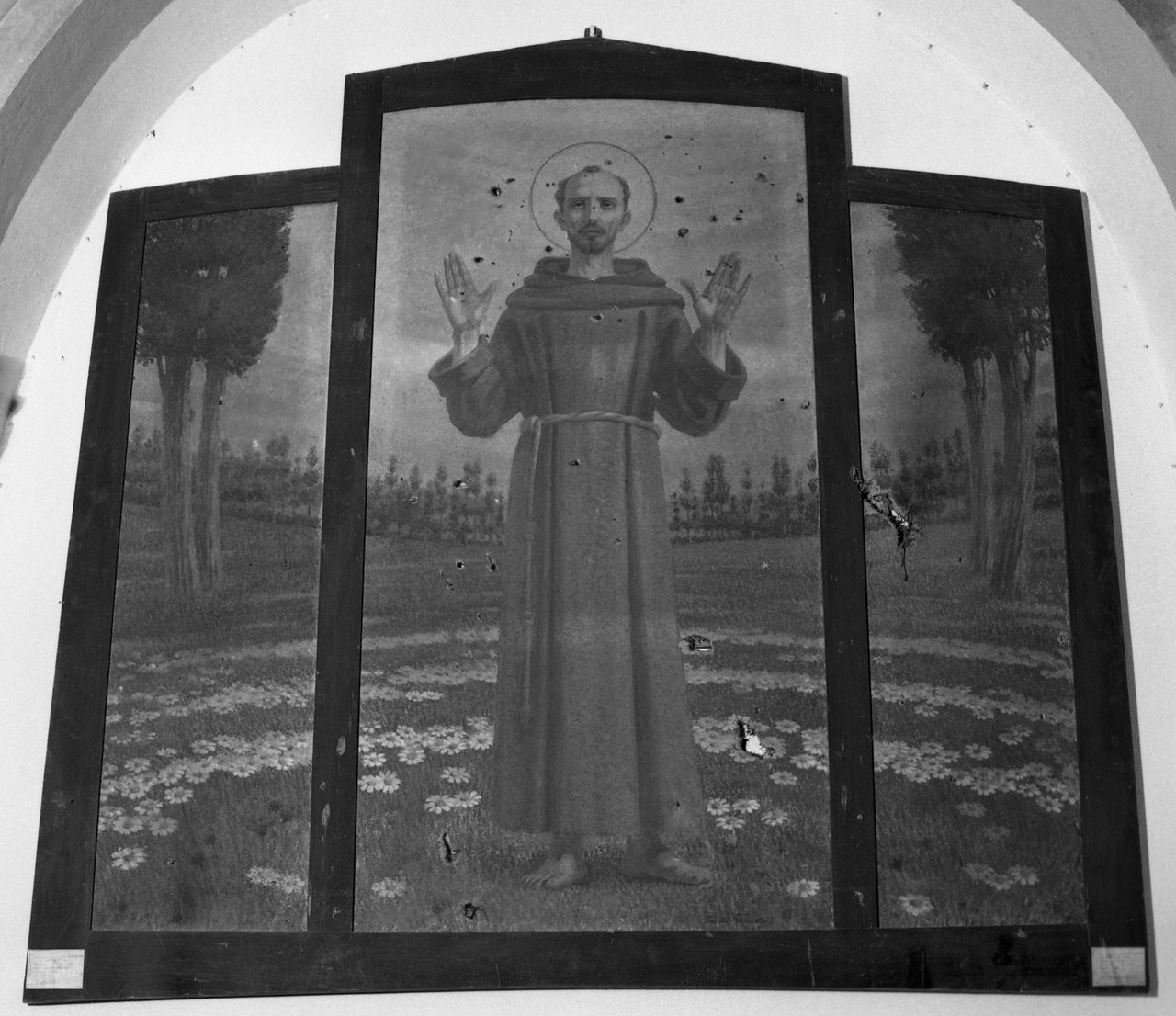 San Francesco d'Assisi (dipinto, opera isolata) di Vagnetti Fausto (sec. XX)