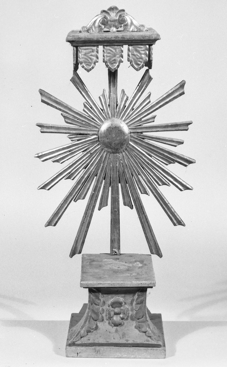 tronetto per esposizione eucaristica, opera isolata - bottega italiana (sec. XVIII)