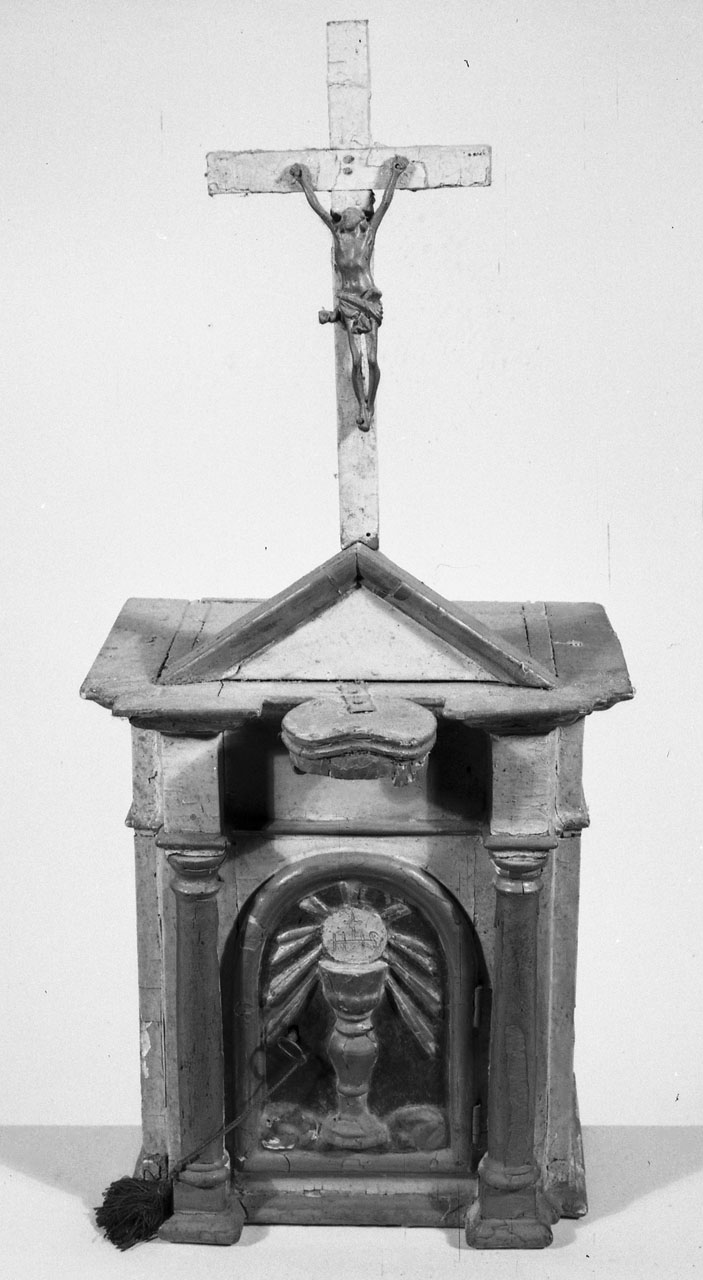 tabernacolo - a frontale architettonico, opera isolata - bottega italiana (sec. XIX)