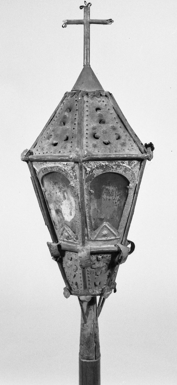 lanterna processionale, serie - bottega italiana (sec. XIX)