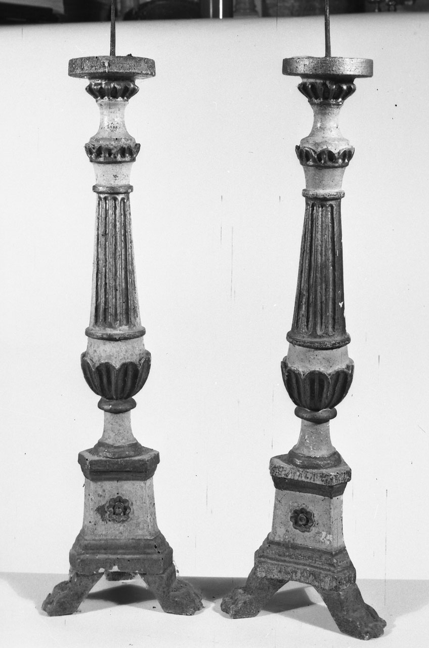 candelabro, serie - bottega italiana (sec. XVIII)