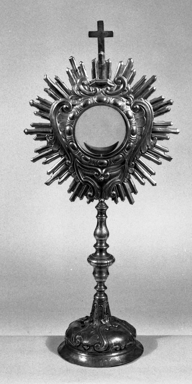 ostensorio - a raggiera, opera isolata - bottega italiana (sec. XVIII)