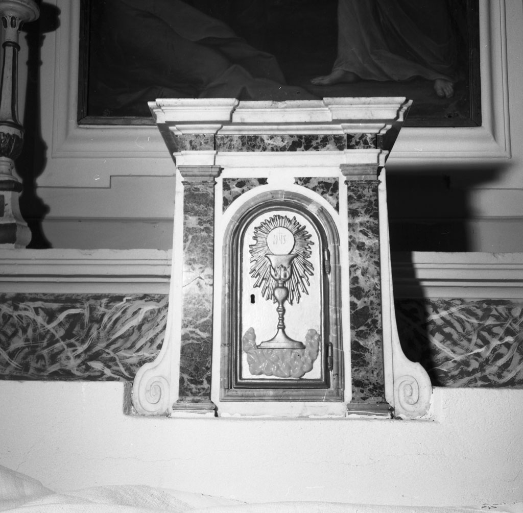 tabernacolo - a frontale architettonico - bottega toscana (sec. XVIII)