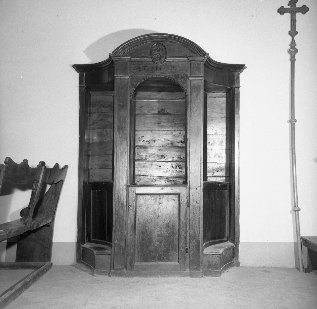 confessionale - bottega toscana (fine/inizio secc. XVIII/ XIX)