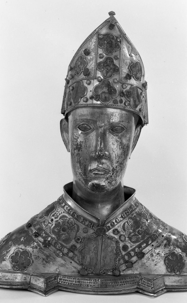 reliquiario - a busto di Pietro e Paolo (sec. XIV)