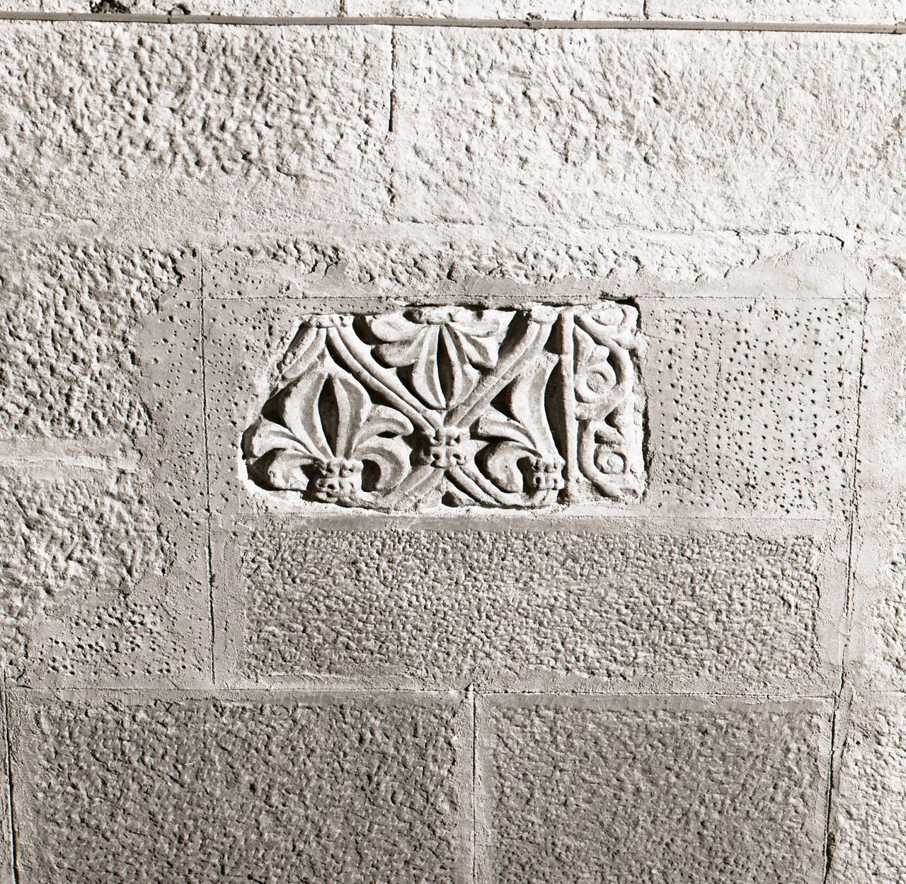 lastra, frammento - bottega toscana (sec. IX)