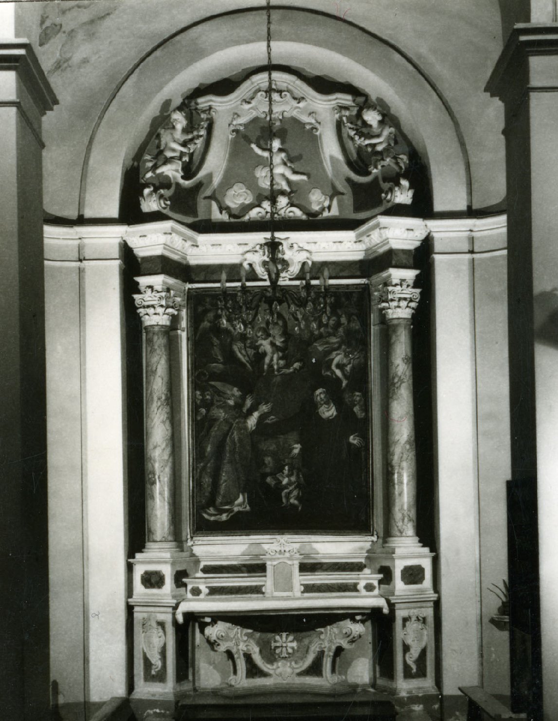 altare di Giustini F, Rusca Domenico (seconda metà sec. XVIII)