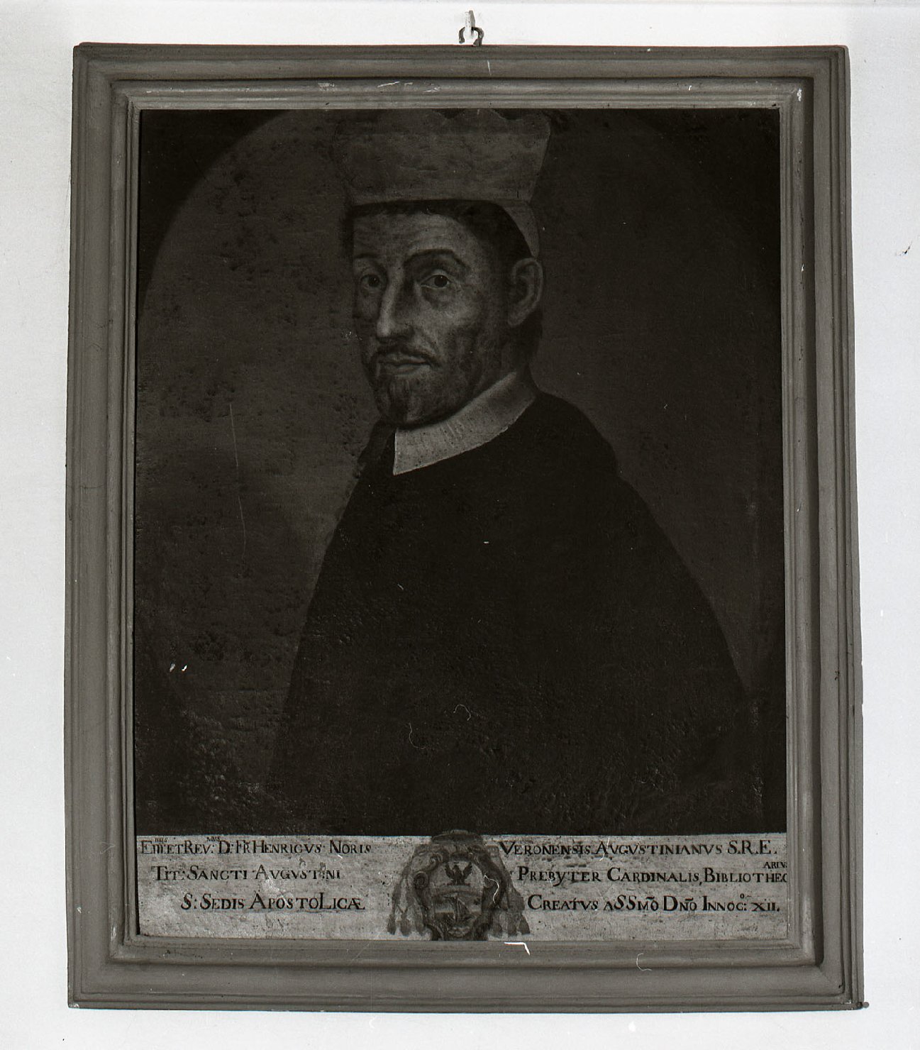 ritratto di Henricus Noris (dipinto) - ambito toscano (fine sec. XVIII)