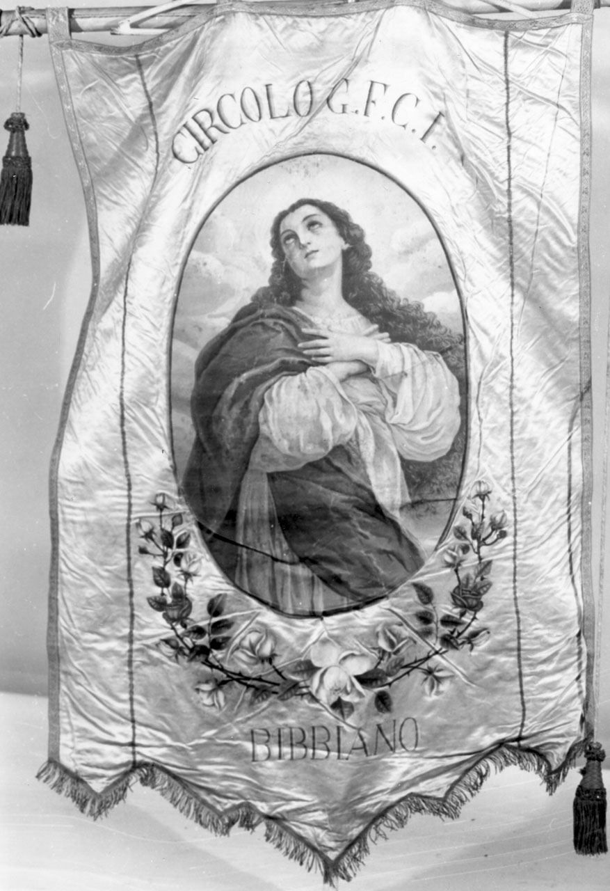 stendardo processionale - bottega toscana (primo quarto sec. XX)