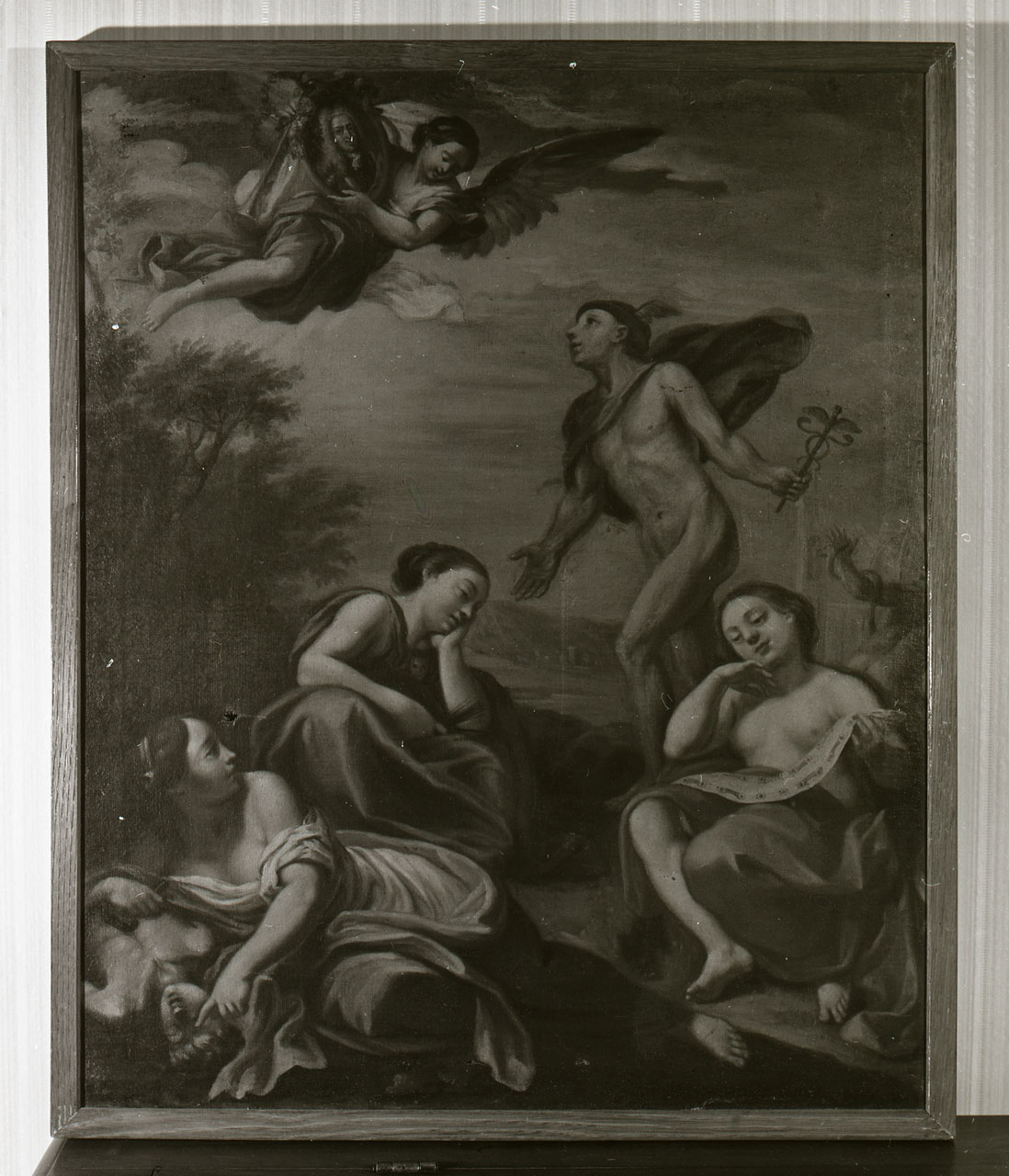 Allegoria di Gian Gastone dei Medici protettore delle Arti (dipinto) di Roxin Carlo Leopoldo Antonio (sec. XVIII)