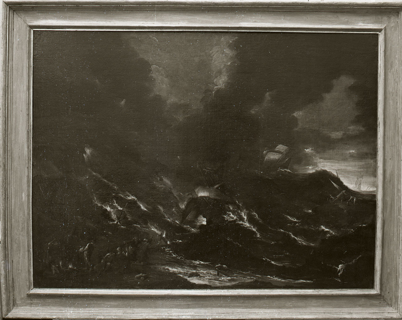 tempesta sul mare (dipinto) di Peruzzini Antonio Francesco (sec. XVII)