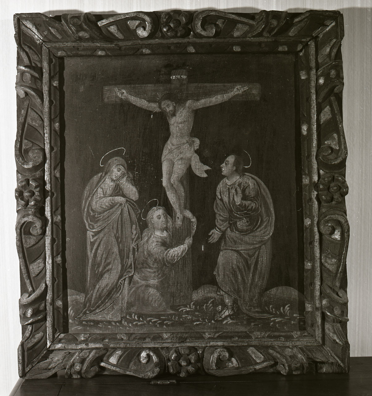 crocifissione di Cristo (dipinto) - ambito italiano (sec. XVI)