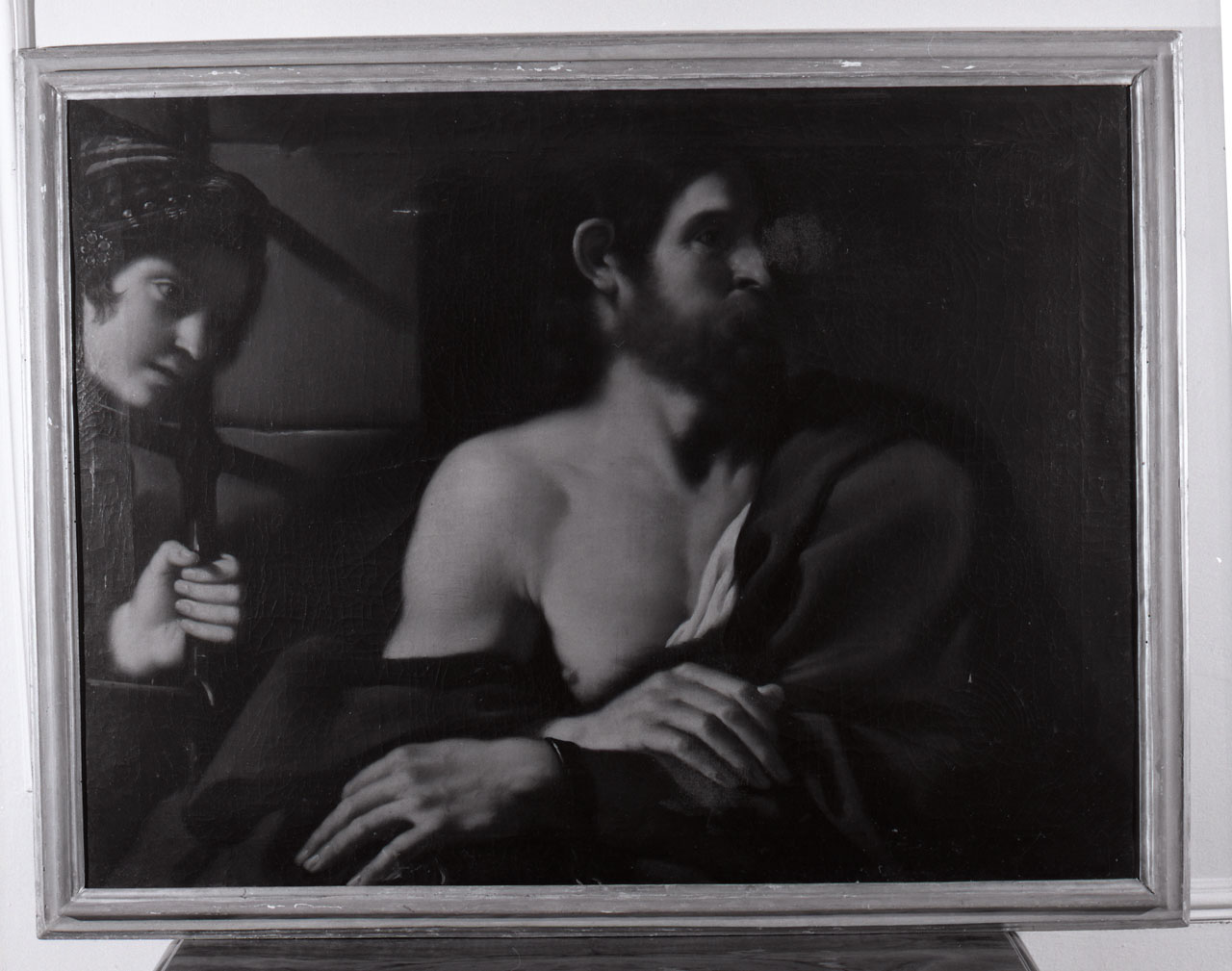 San Giovanni Battista visitato in carcere da Salomè (dipinto) - ambito italiano (sec. XVIII)