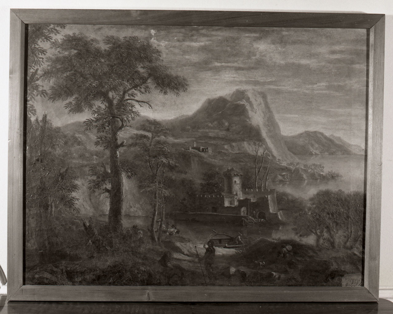 paesaggio con fiume (dipinto) di Reschi Pandolfo (scuola) (sec. XVII)
