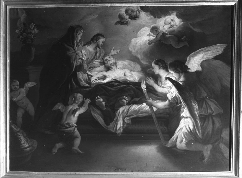 morte di San Giuseppe (dipinto) di Del Pace Ranieri (primo quarto sec. XVIII)