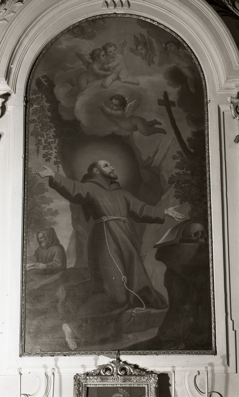 San Francesco d'Assisi riceve le stimmate, San Francesco d'Assisi riceve le stimmate (dipinto) di De Mare Mattia (seconda metà sec. XVIII)