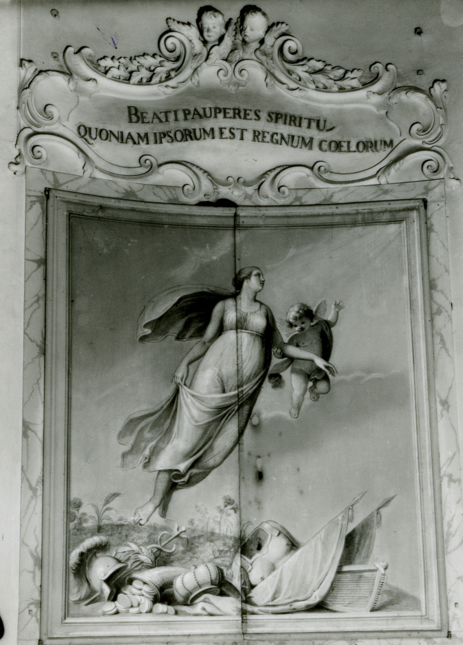 Allegoria della Povertà di Spirito (dipinto) di Catani Luigi (inizio sec. XIX)