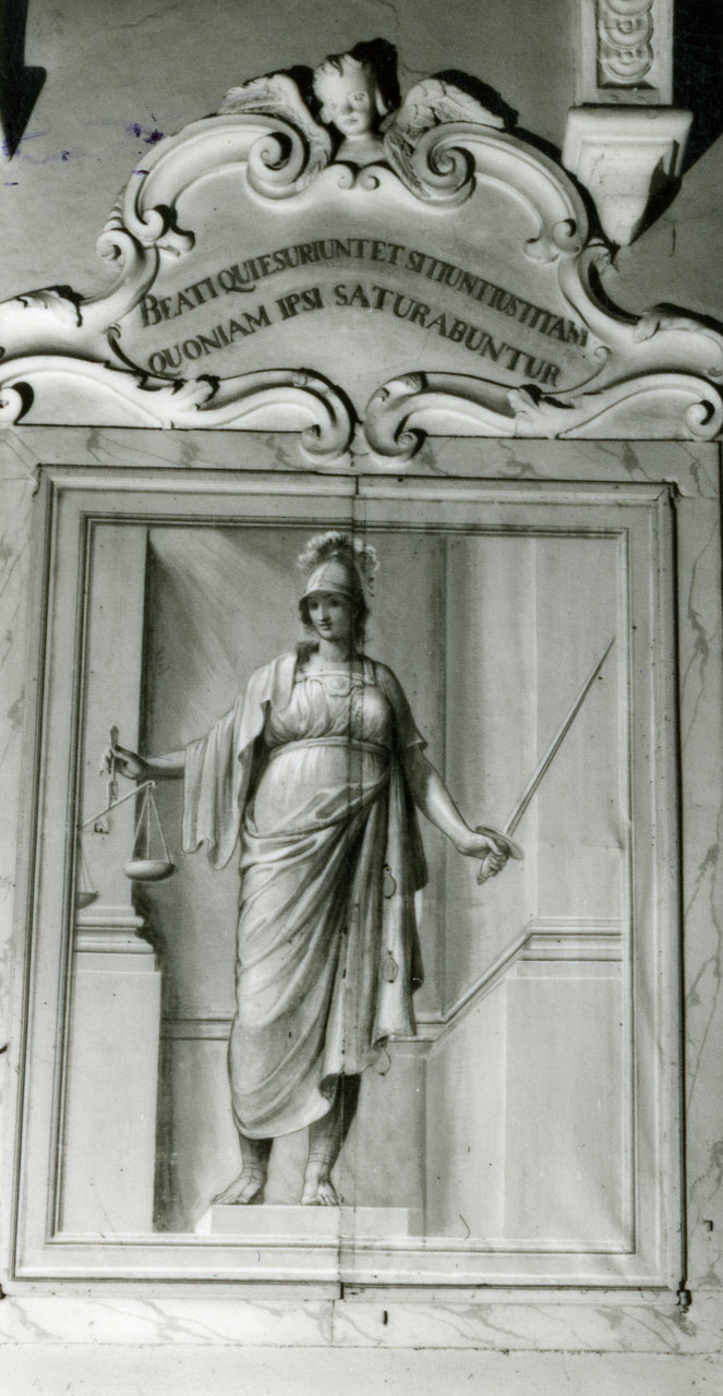 allegoria della Giustizia (dipinto) di Catani Luigi (inizio sec. XIX)