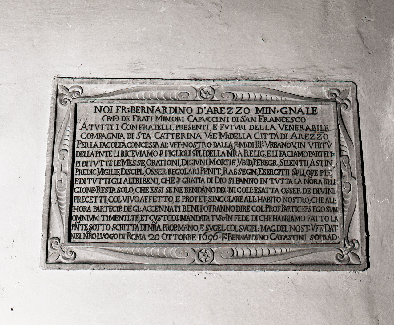 lapide commemorativa - bottega toscana (sec. XVII)