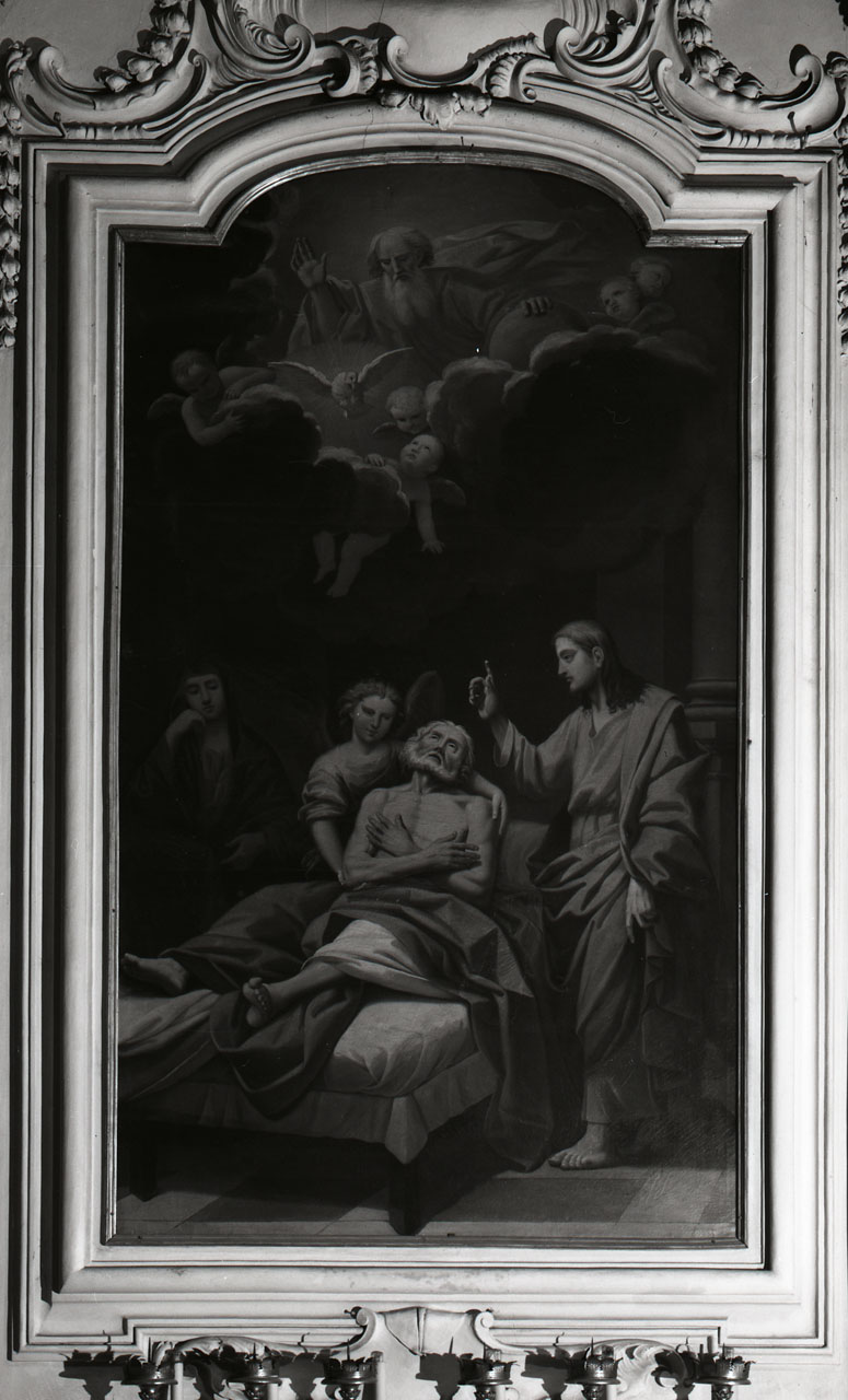 morte di San Giuseppe (dipinto) di Ricci Angelo Battista (seconda metà sec. XVIII)
