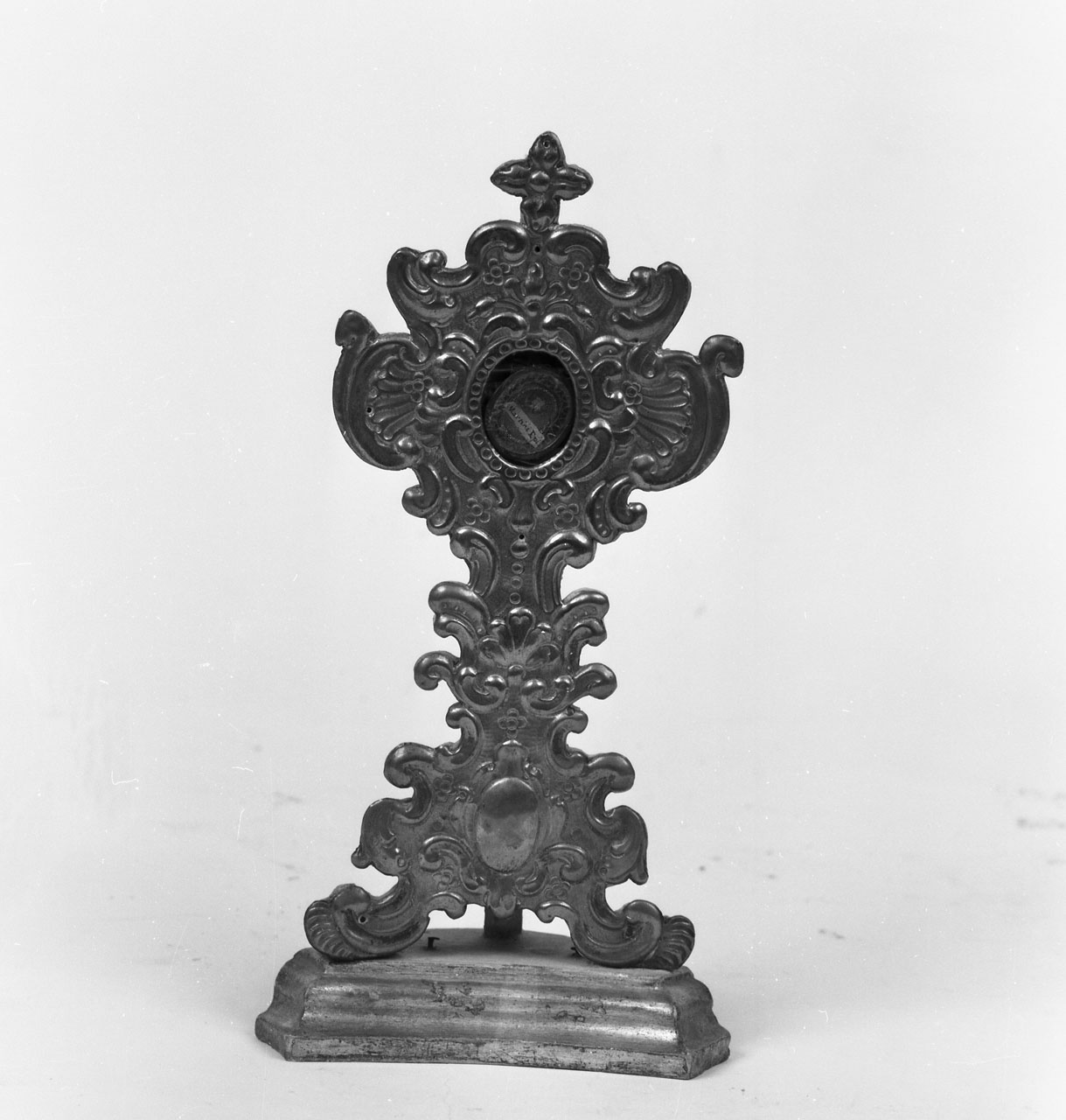 reliquiario - a ostensorio - bottega toscana (fine/inizio secc. XVIII/ XIX)