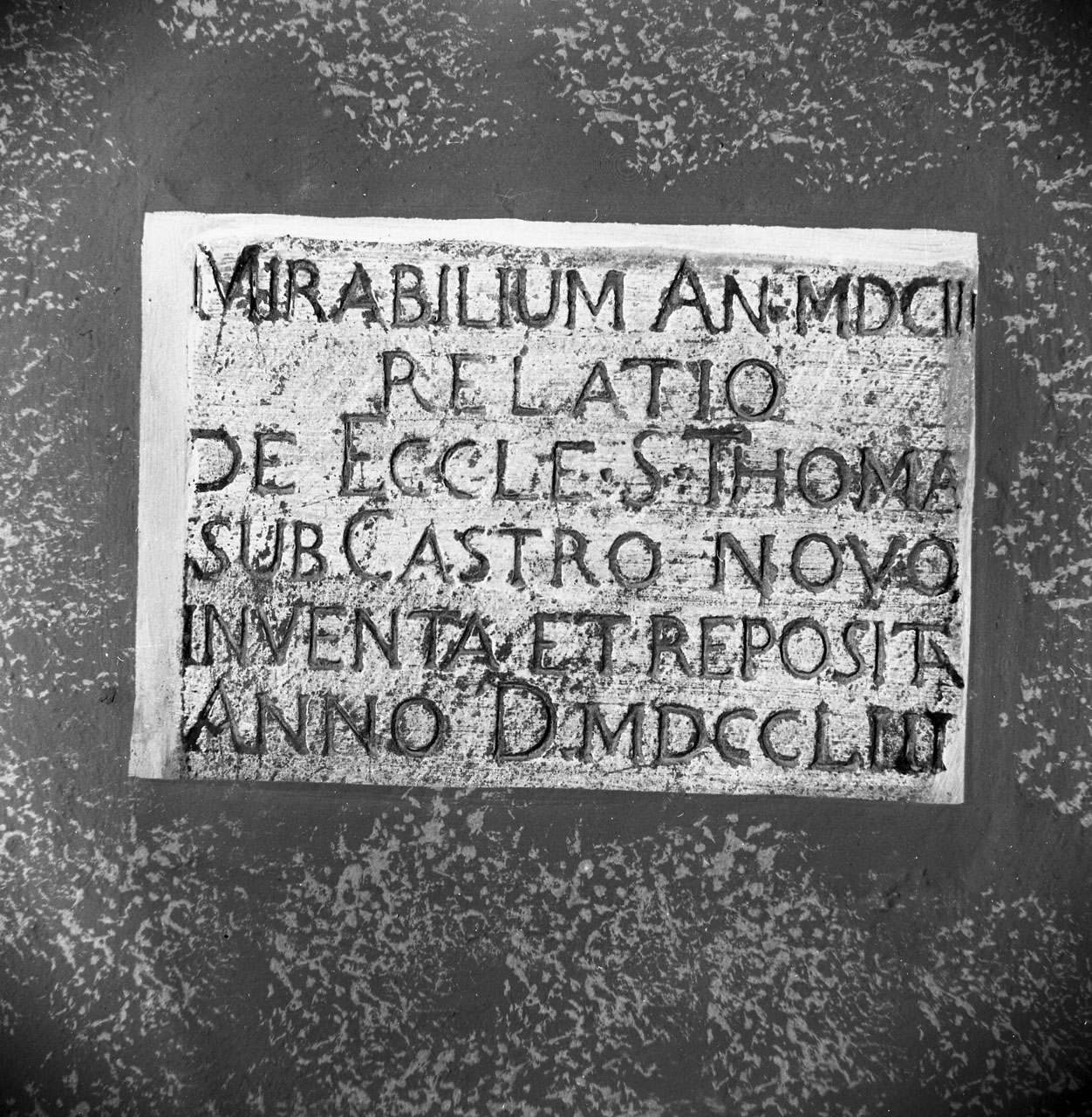 lapide documentaria - bottega toscana (sec. XVIII)