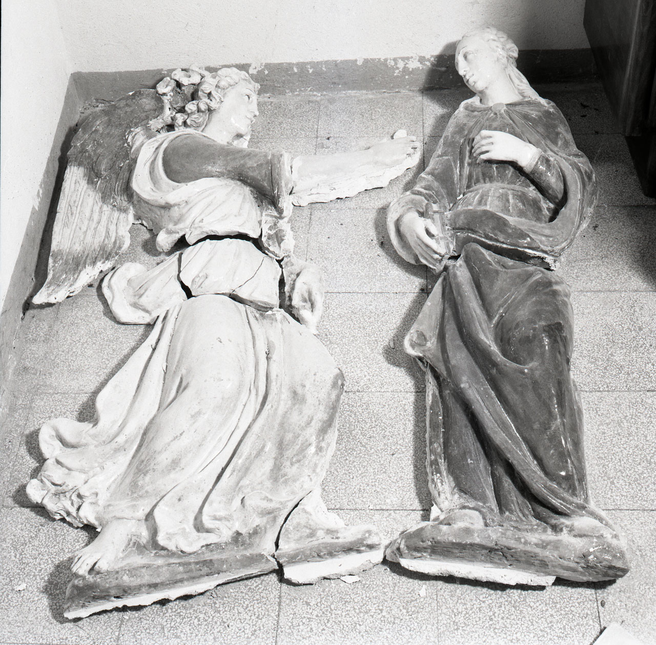 Annunciazione (rilievo) di Buglioni Benedetto, Buglioni Santi (sec. XVI)