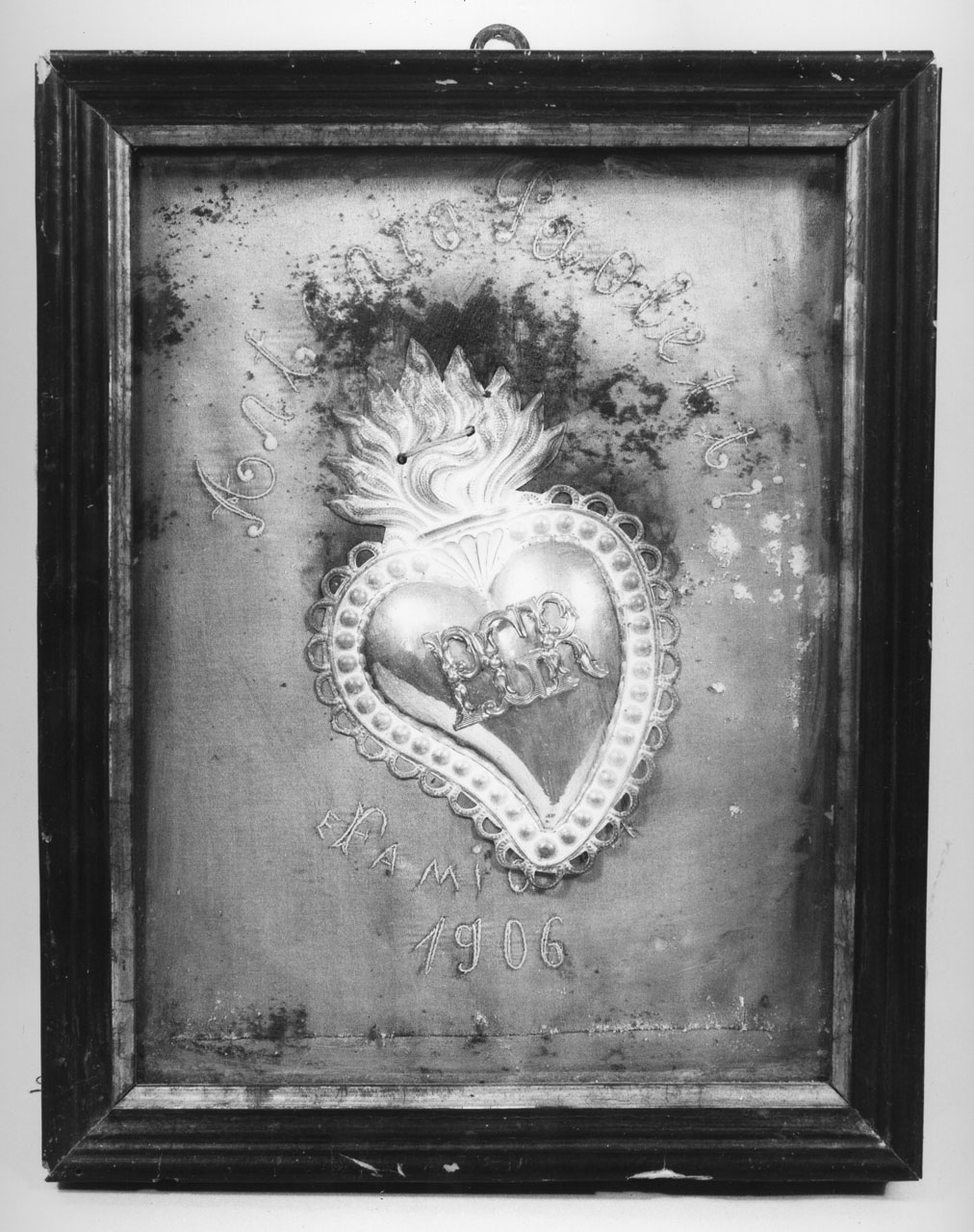 Sacro Cuore di Gesù (ex voto) - bottega toscana (sec. XX)