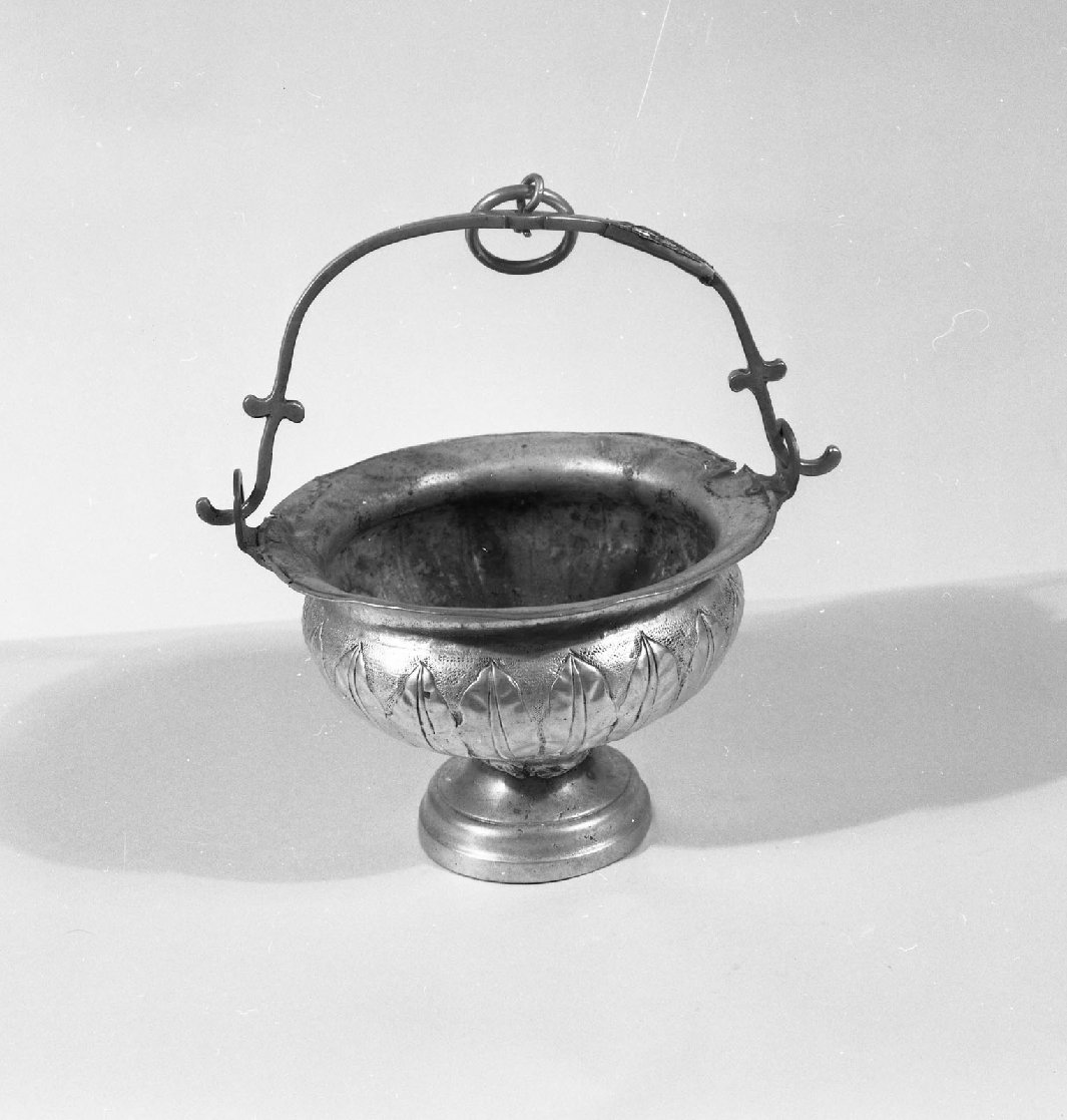 secchiello per l'acqua benedetta - bottega toscana (sec. XVII)