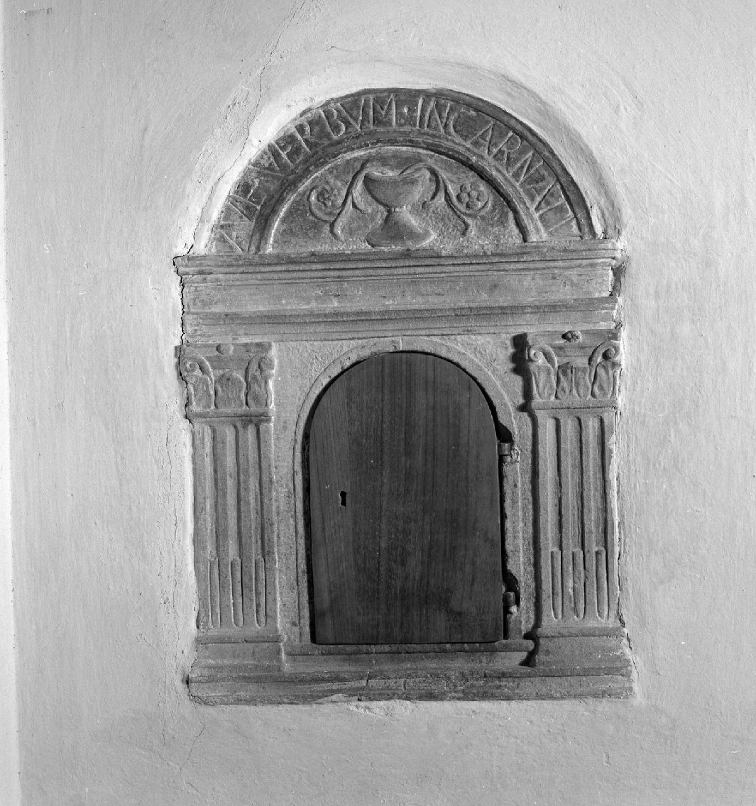 mostra di tabernacolo - a muro - ambito toscano (fine/inizio secc. XV/ XVI)