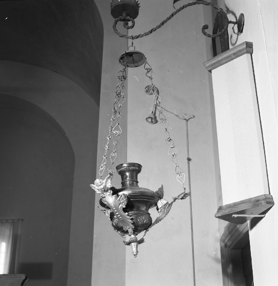 lampada pensile, serie - bottega toscana (primo quarto sec. XX)