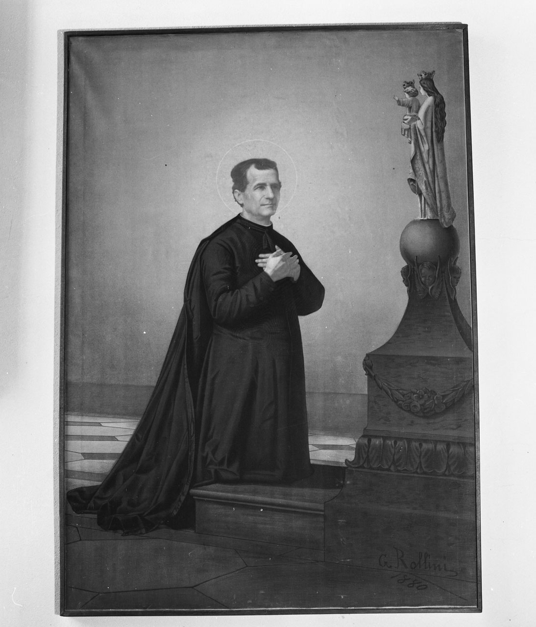 San Giovanni Bosco, San Giovanni Bosco (dipinto) di Rollini G (sec. XIX)